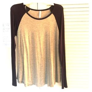 Long Sleeve Raglon Style Shirt